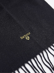 Barbour Black Wool Scarf - Image 6 of 6