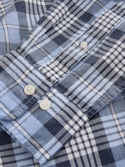Camisa a cuadros melange de popelina GANT - Imagen 4 de 5
