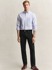 GANT Black Regular Fit Desert 5-Pocket Jeans - Image 3 of 6