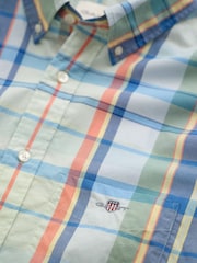 GANT Blue Poplin Multi Check Shirt - Image 2 of 3