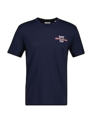 GANT Navy Blue Embroidered Logo T-Shirt - Image 1 of 1