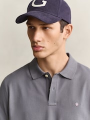 GANT Grey Shield Logo Pique Polo Shirt - Image 4 of 5