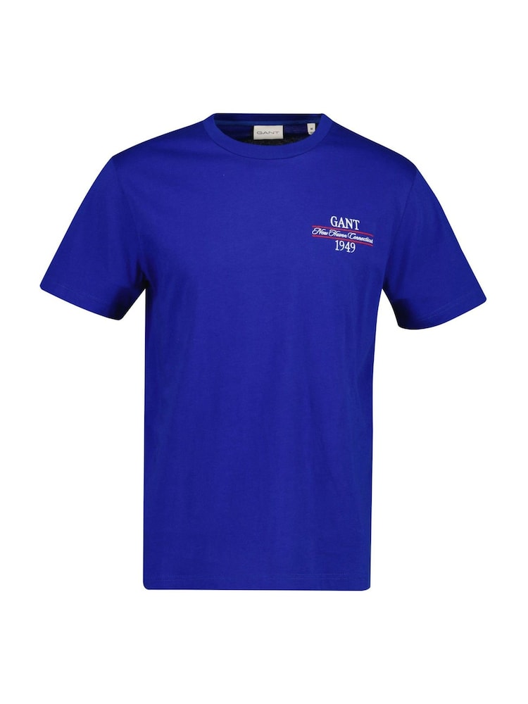 GANT Blue Embroidered Logo T-Shirt - Image 1 of 1