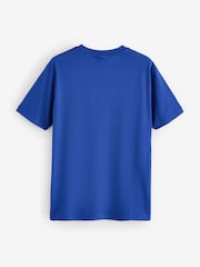 Bleu - T-shirt GANT avec logo brodé - Image 6 sur 8