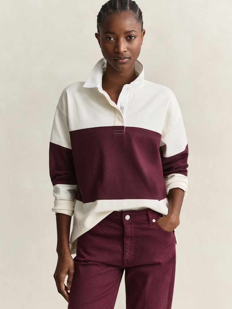 GANT Block Stripe Heavy Rugby Shirt - Image 1 of 6