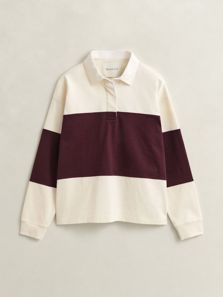 GANT Block Stripe Heavy Rugby Shirt - Image 6 of 6