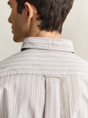 GANT Brown Classic Oxford Stripe Shirt - Image 5 of 6