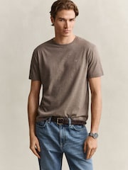 GANT Brown Shield Logo T-Shirt - Image 1 of 5