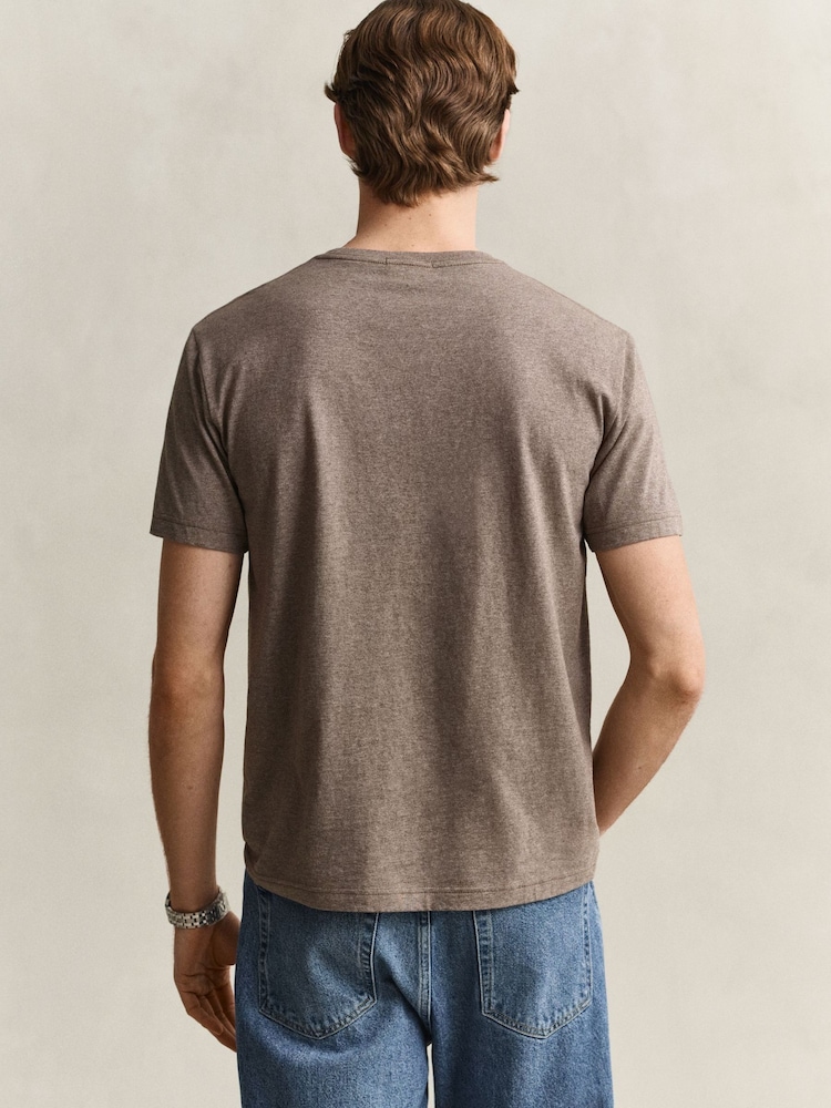 GANT Brown Shield Logo T-Shirt - Image 2 of 5