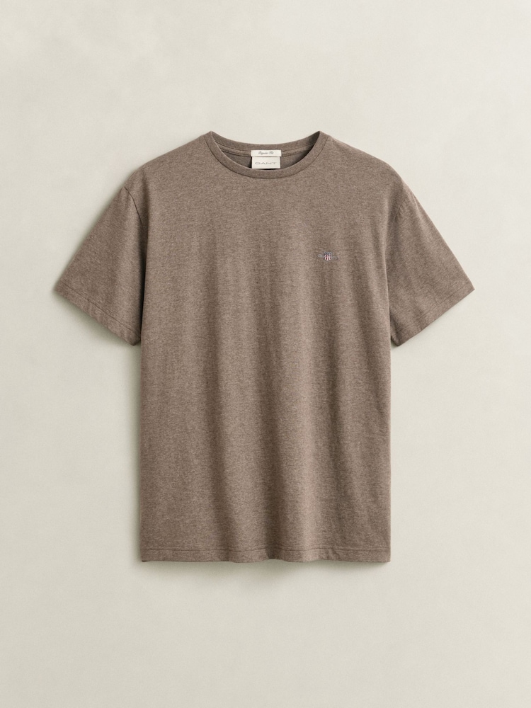 GANT Brown Shield Logo T-Shirt - Image 5 of 5