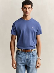 GANT Blue Shield Logo T-Shirt - Image 1 of 5