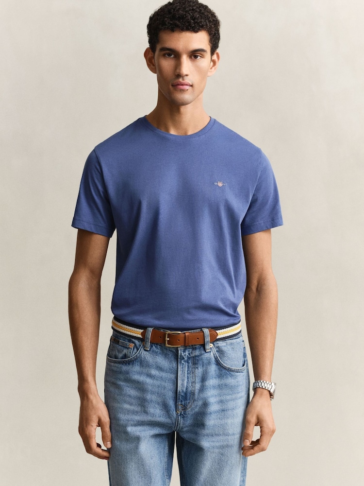 GANT Blue Shield Logo T-Shirt - Image 1 of 5