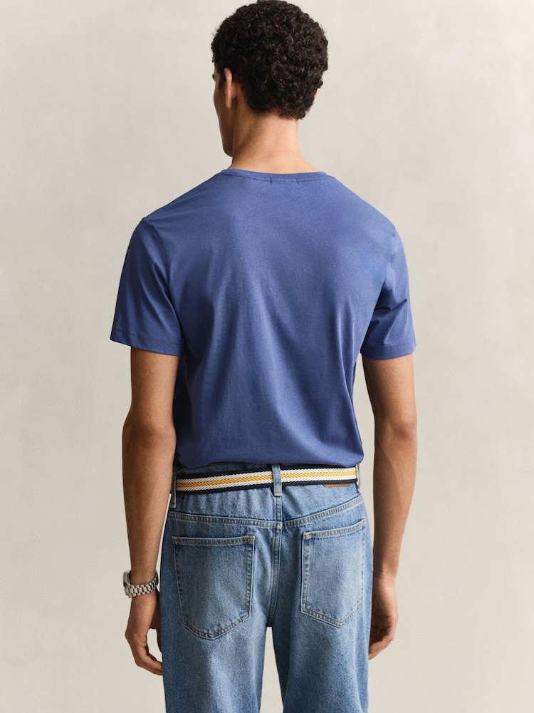 GANT Blue Shield Logo T-Shirt - Image 2 of 5