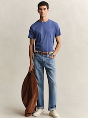 GANT Blue Shield Logo T-Shirt - Image 3 of 5