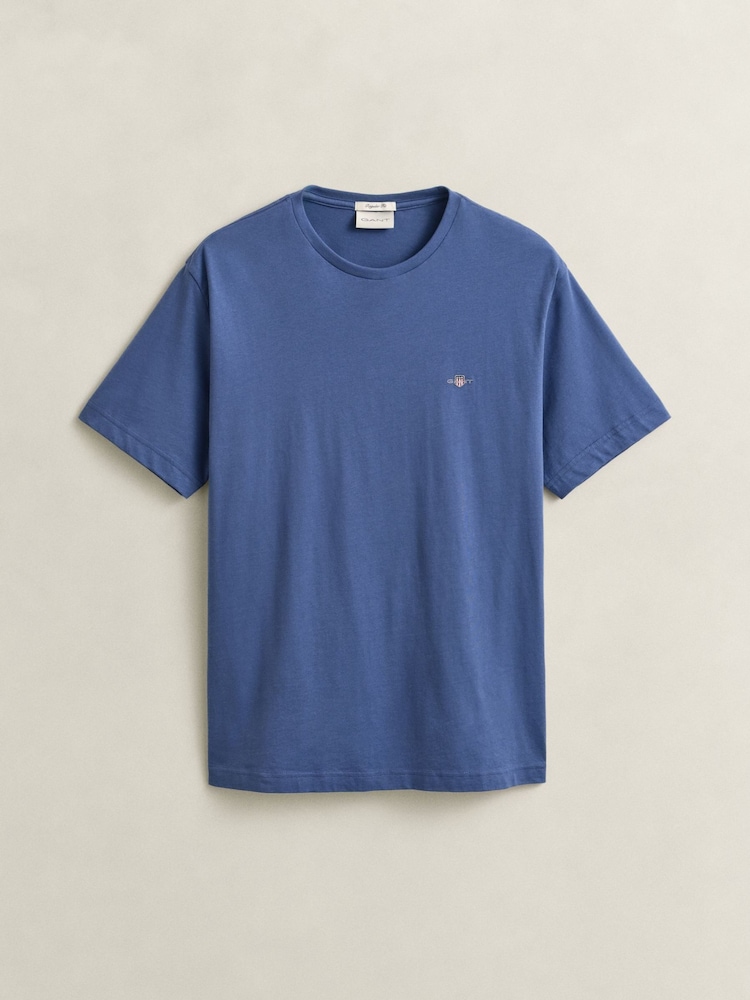 GANT Blue Shield Logo T-Shirt - Image 5 of 5