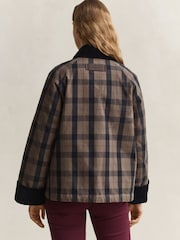 GANT Checked Wax Jacket - Imaginea 3 din 10