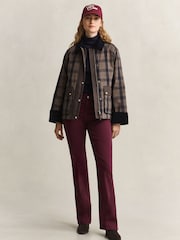 GANT Checked Wax Jacket - Imaginea 4 din 10