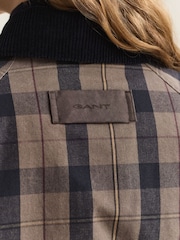 GANT Checked Wax Jacket - Imaginea 7 din 10
