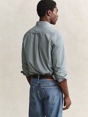GANT Green Classic Poplin Gingham Check Shirt - Image 2 of 7