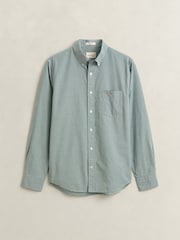 GANT Green Classic Poplin Gingham Check Shirt - Image 7 of 7