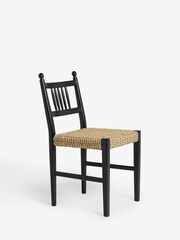 Nina Campbell Set of 2 Black Alder Dining Chairs - Image 2 of 5