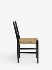 Nina Campbell Set of 2 Black Alder Dining Chairs - Image 3 of 5