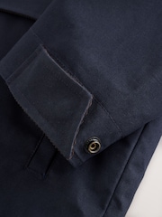 Navy Shower Resistant Fireman Clasp Barn Jacket - Image 8 of 9
