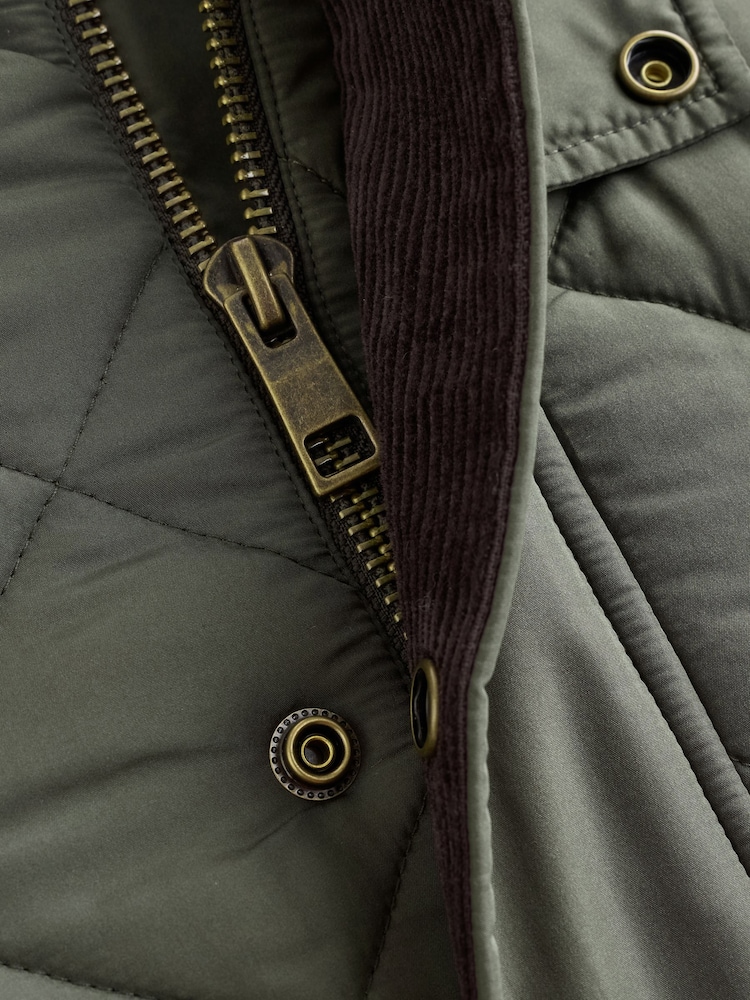 Green Shower Resistant Quilted Barn Jacket - Image 12 of 12 Green Shower Resistant Quilted Barn Jacket - Image 12 of 12