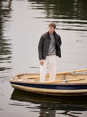Green Shower Resistant Quilted Barn Jacket - Image 3 of 12