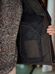 Green Shower Resistant Quilted Barn Jacket - Image 5 of 12