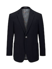 Skopes Blue Lamar Self Stripe Tailored Fit Jacket - Image 11 of 12