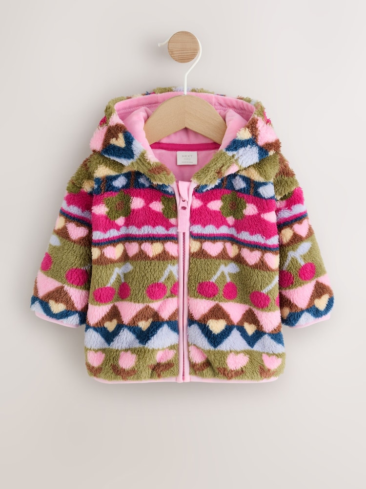 Multi Fairisle - Jachetă din fleece cu fermoar pentru bebeluși (0luni-2ani) - Imaginea 1 din 7 Multi Fairisle - Jachetă din fleece cu fermoar pentru bebeluși (0luni-2ani) - Imaginea 1 din 7
