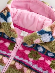 Multi Fairisle - Jachetă din fleece cu fermoar pentru bebeluși (0luni-2ani) - Imaginea 4 din 7