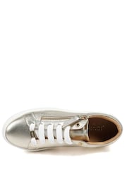 Jones Bootmaker Gold Amaliada Leather Platform Trainers - Image 4 of 5