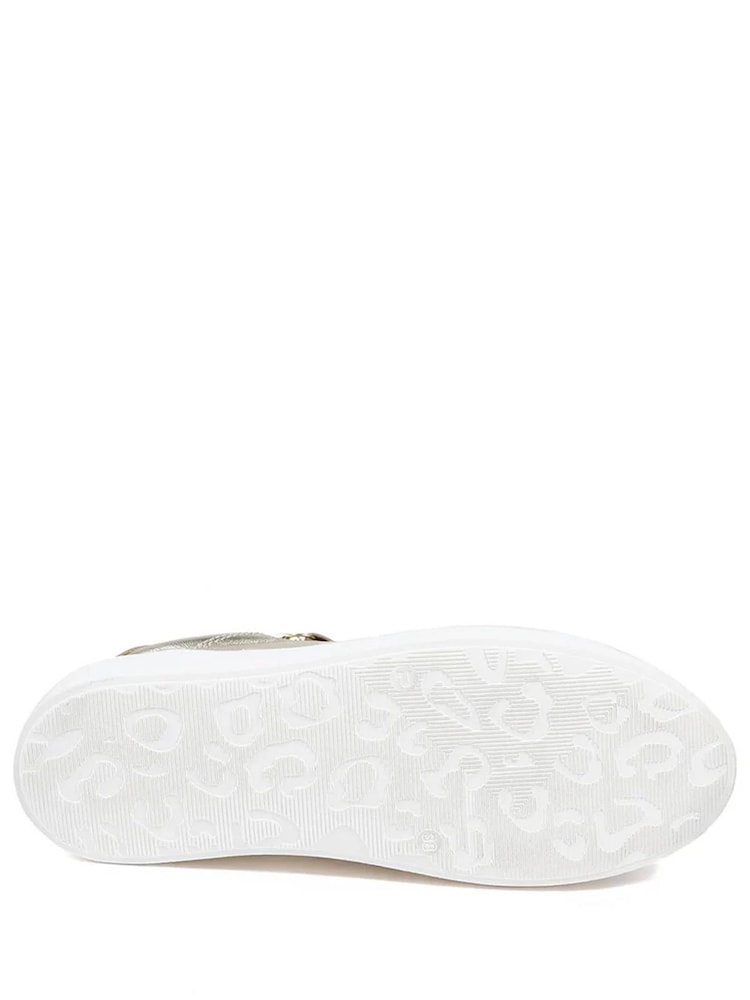 Jones Bootmaker Gold Amaliada Leather Platform Trainers - Image 5 of 5