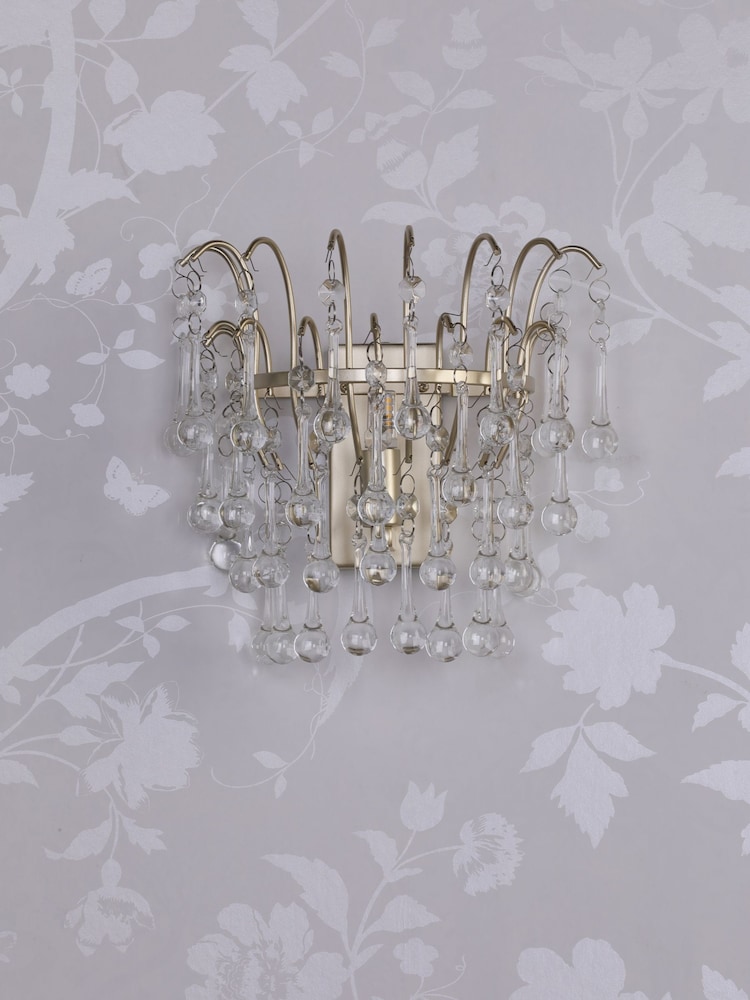Laura Ashley Gold Willow Wall Light - Image 2 of 4 Laura Ashley Gold Willow Wall Light - Image 2 of 4