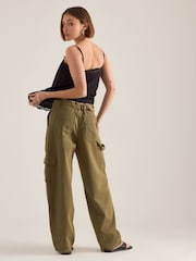 Πράσινο - Anthropologie Barrel Cargo Trousers - Εικόνα 4 του 4