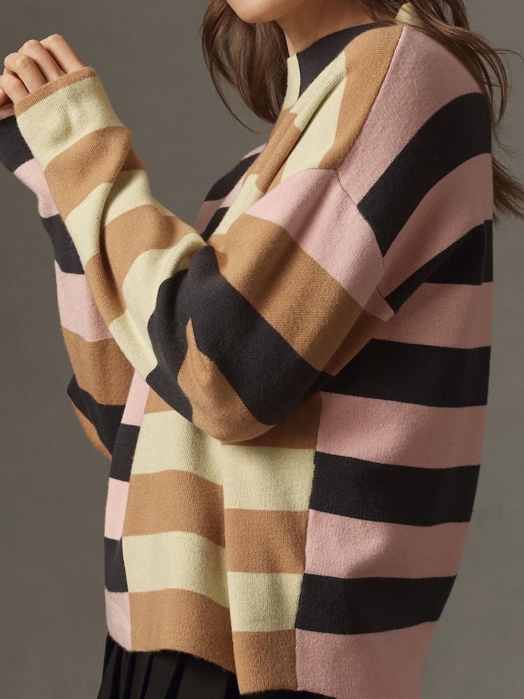 Κρεμ - Πουλόβερ με ψεύτικο λαιμόκοψη από την Anthropologie Maeve Carys - Εικόνα 2 από 2