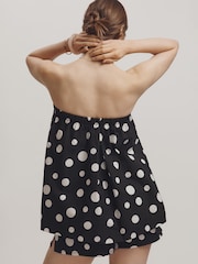 Anthropologie Maeve Cotton Swing Black Bandeau Top - Image 2 of 4