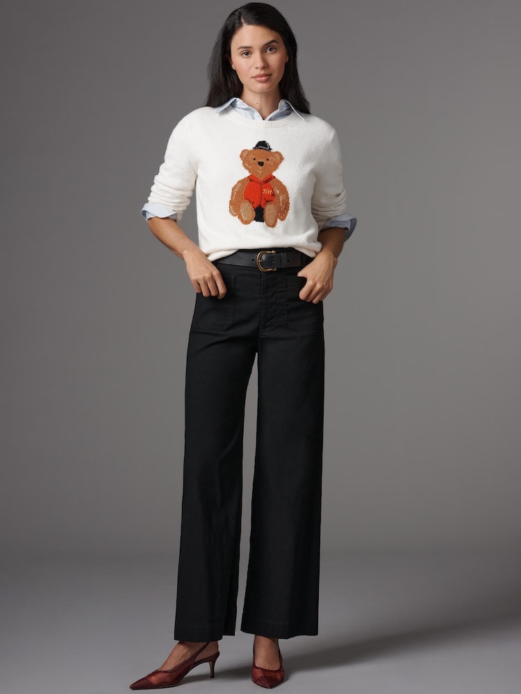 Μαύρο - Anthropologie Maeve The Colette Wide-Leg Trousers - Εικόνα 1 του 4