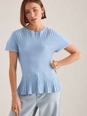 Anthropologie Rib Waisted Top - Image 1 of 4