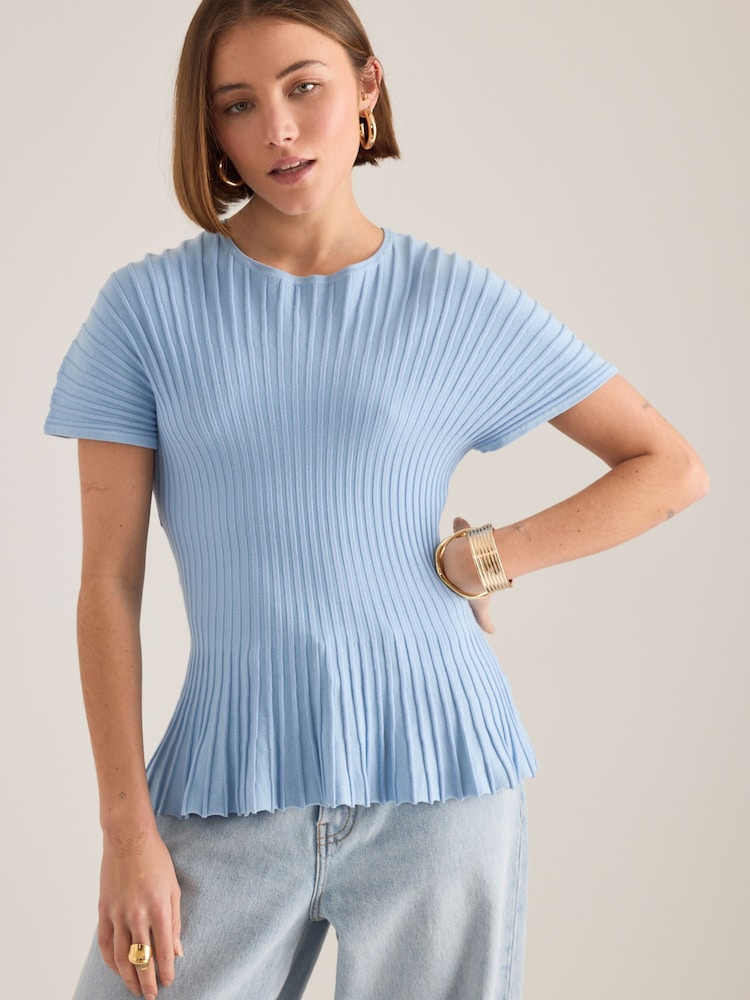 Anthropologie Rib Waisted Top - Image 1 of 4