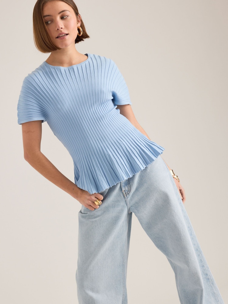 Anthropologie Rib Waisted Top - Image 4 of 4