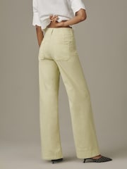 Πράσινο - Anthropologie Maeve The Colette Wide-Leg Trousers - Εικόνα 2 του 4