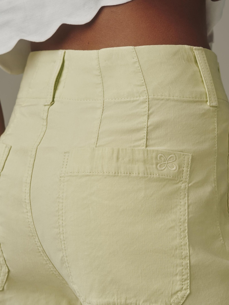 Πράσινο - Anthropologie Maeve The Colette Wide-Leg Trousers - Εικόνα 4 του 4