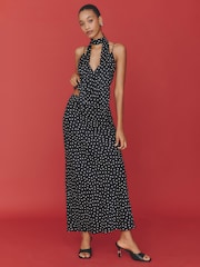 Anthropologie The Tilda Maxi Slip Black Skirt - Image 1 of 4