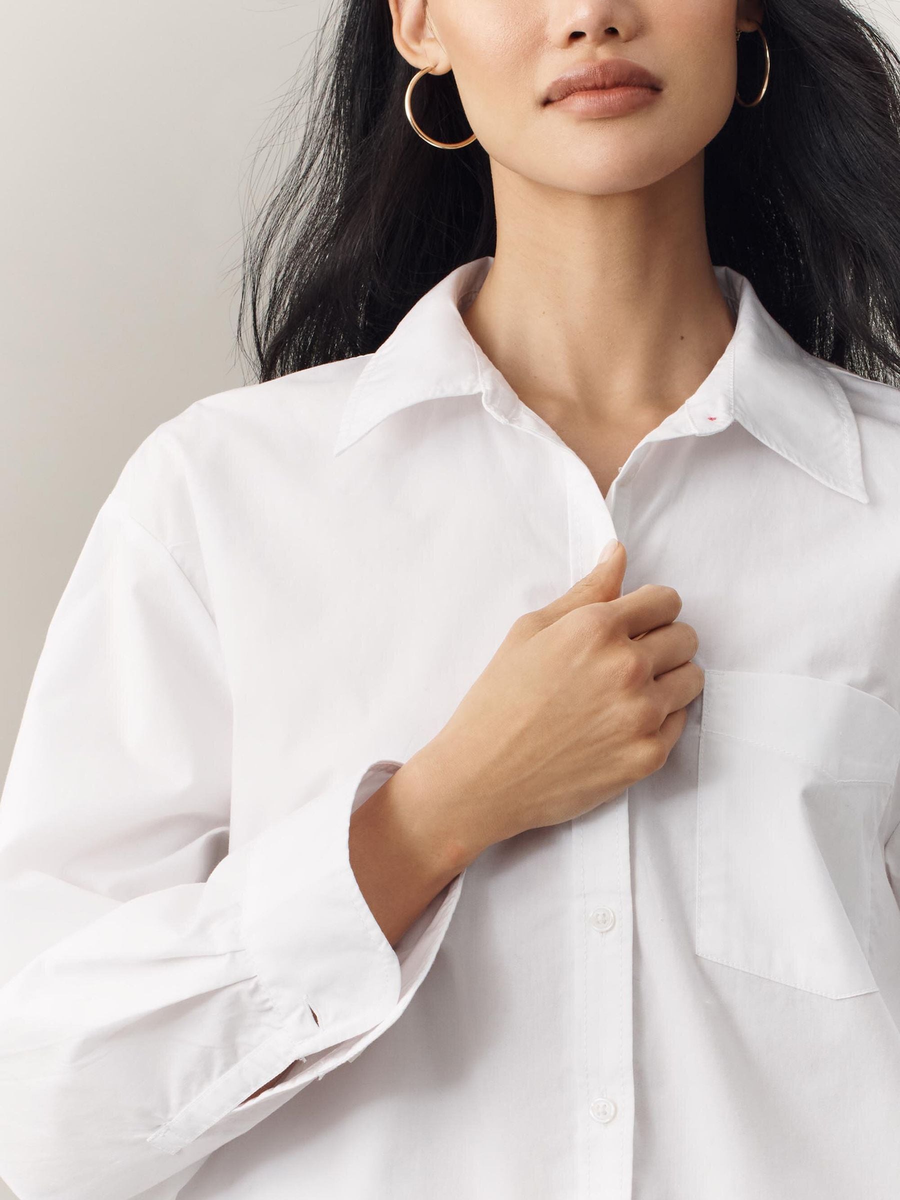 Buy Anthropologie White Maeve The Shrunken Bennet Buttondown Shirt