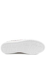Pavers Cream Knitted Zip & Lace Fasten Trainers - Image 4 of 5