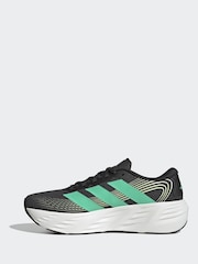 adidas Black/Green Galaxy 8 Running Trainers - Image 2 of 8