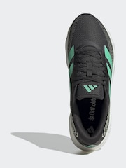 adidas Black/Green Galaxy 8 Running Trainers - Image 6 of 8
